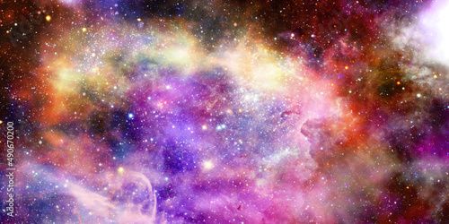 background of a nebula in outer space