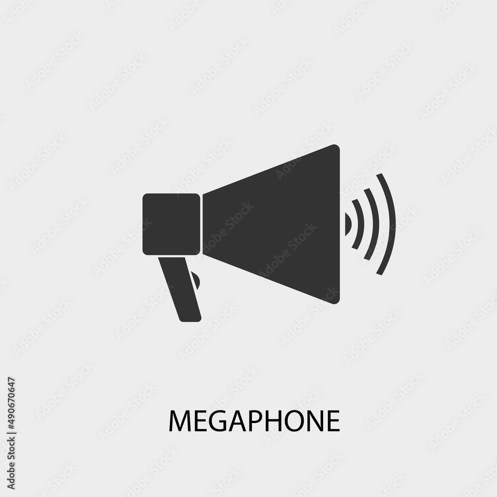 Megaphone vector icon illustration sign Megaphone vector icon illustration sign