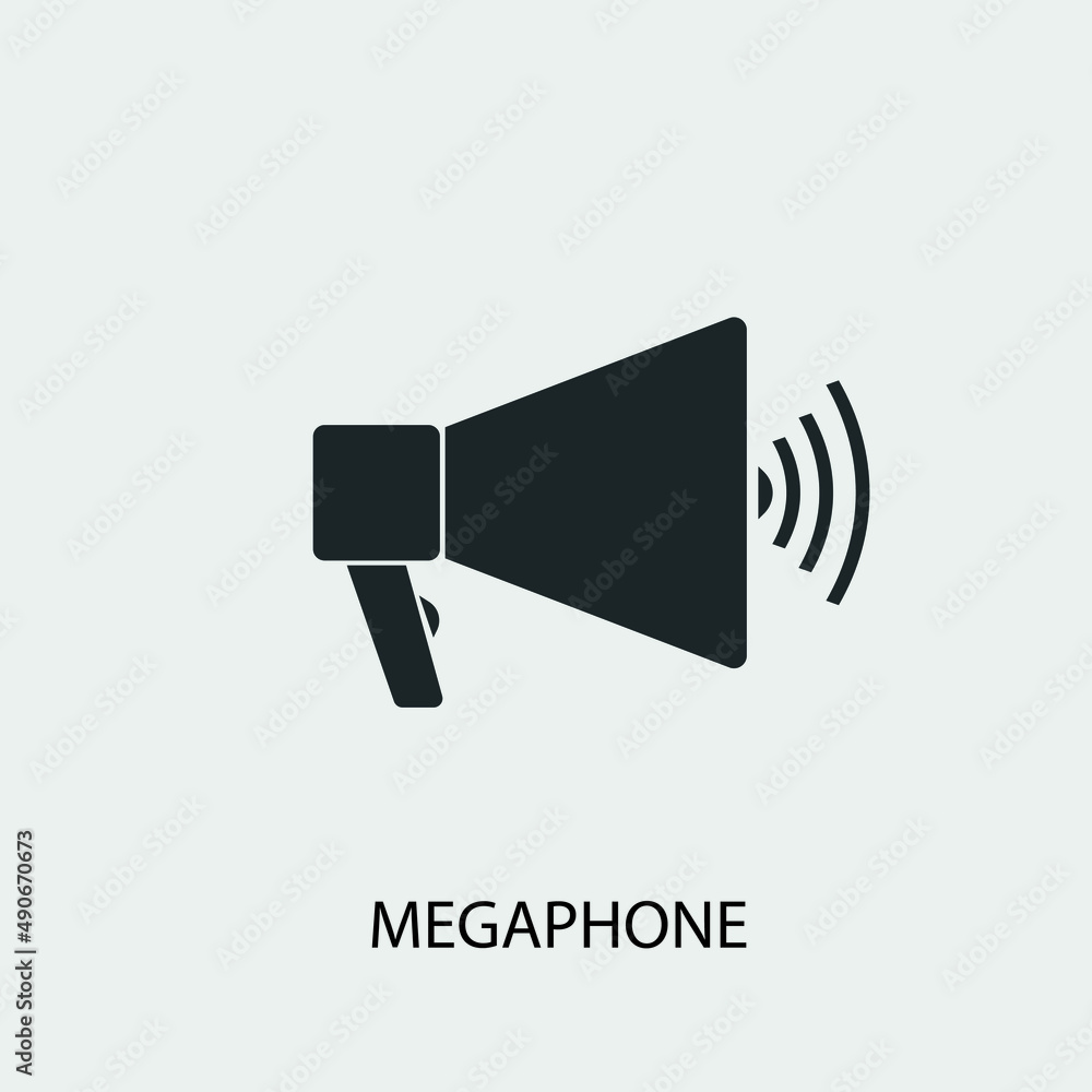 Megaphone vector icon illustration sign Megaphone vector icon illustration sign