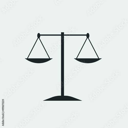 Scale vector icon illustration sign