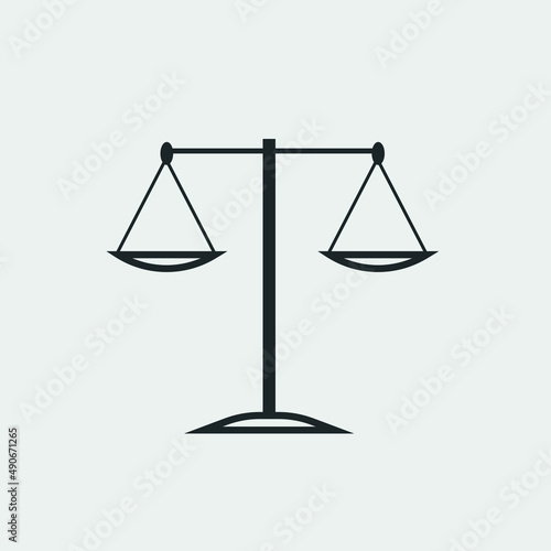 Scale vector icon illustration sign