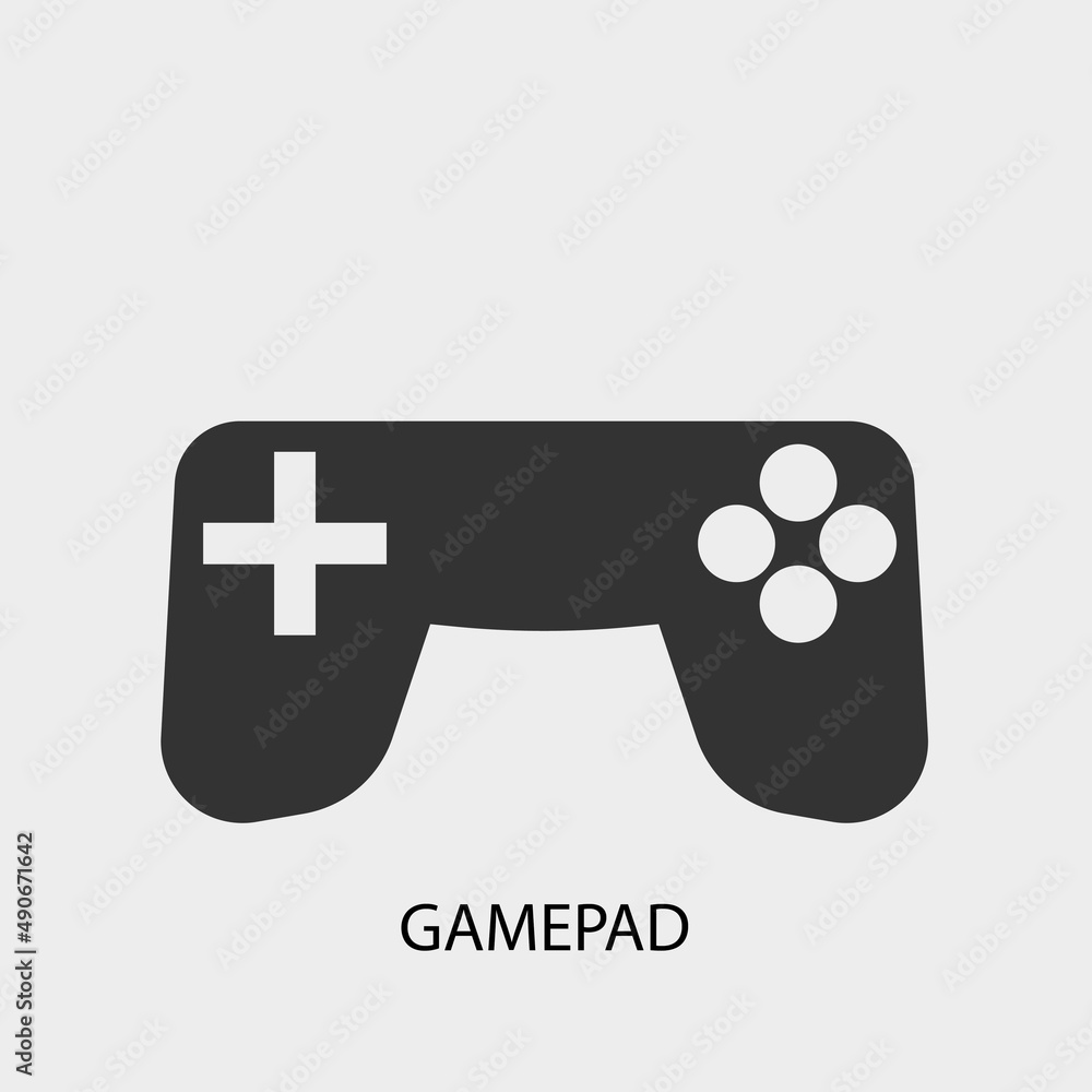 Gamepad vector icon illustration sign Gamepad vector icon illustration sign