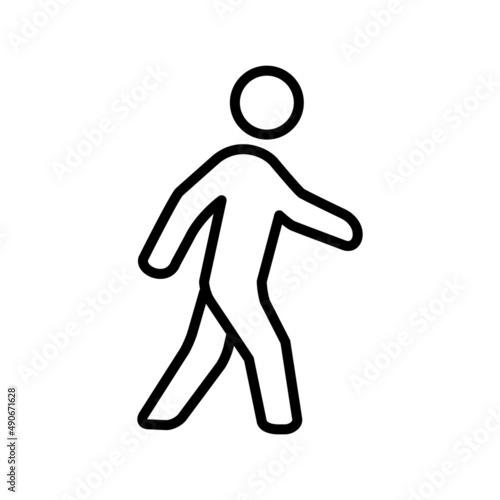 People Walk,Run Icon Logo Design Vector Template Illustration