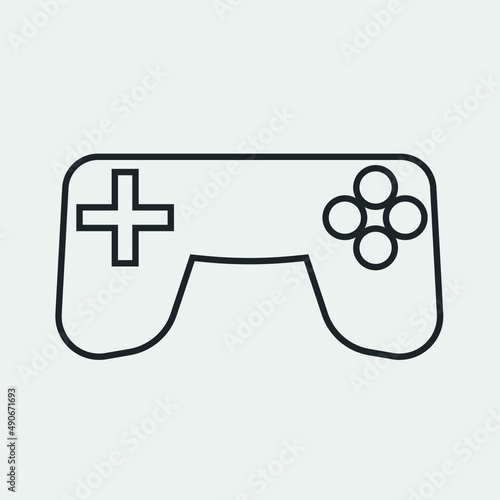 Gamepad vector icon illustration sign