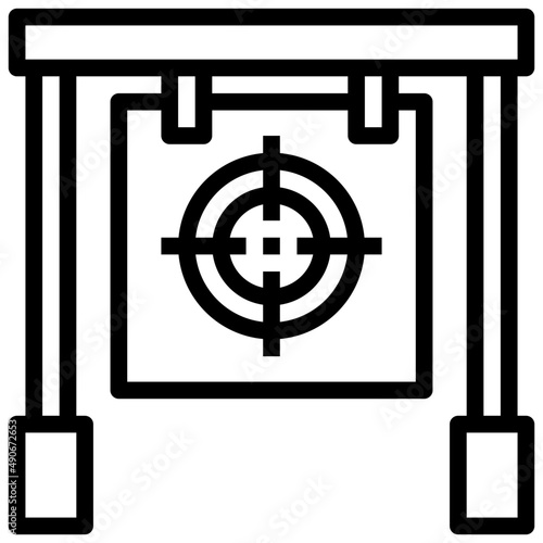 TARGET line icon,linear,outline,graphic,illustration