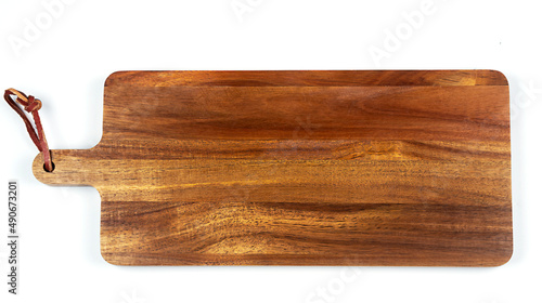 Wooden Cutting board on the white background