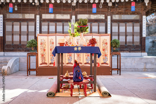 한국 전통의 혼례식장