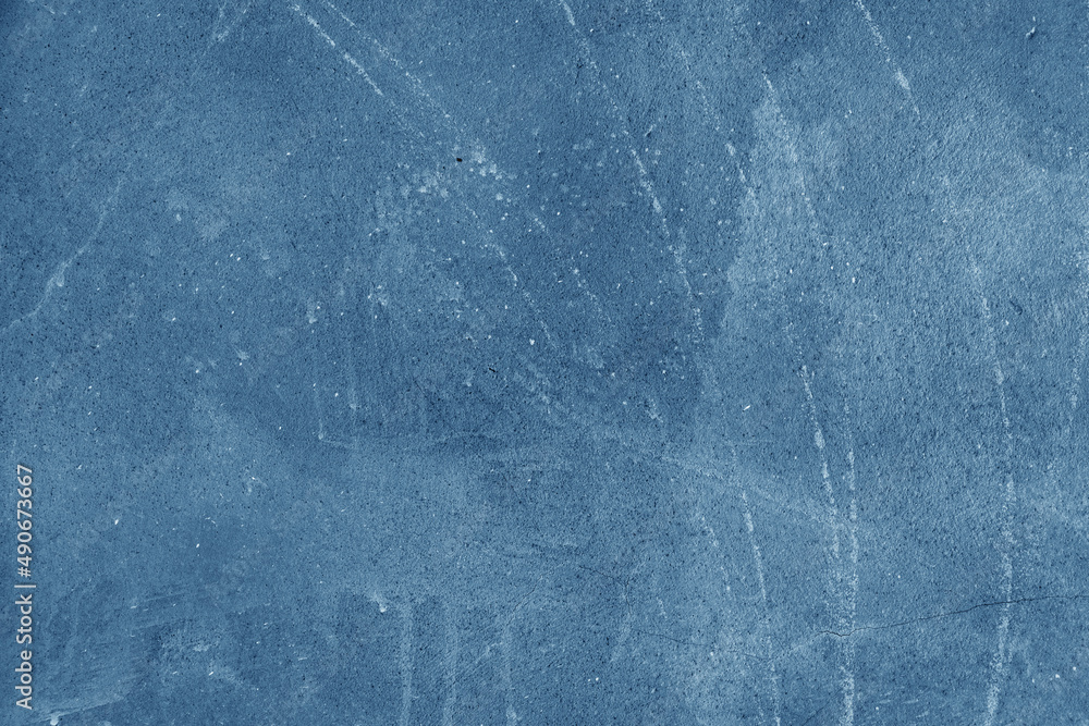 Foto de blue concrete or cement material in abstract wall background  texture. do Stock