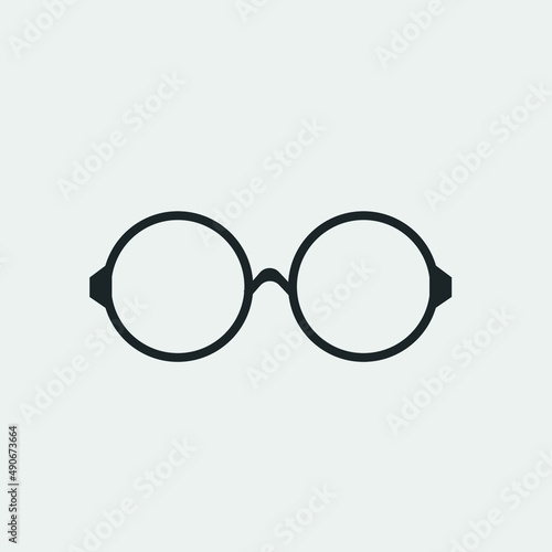 Glasses vector icon illustration sign
