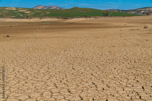 Drought in the Conde del Guadalhorce reservoir