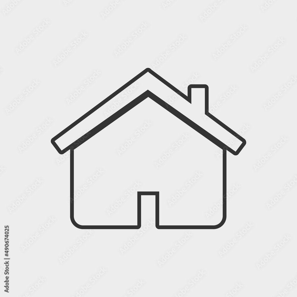 Home vector icon illustration sign