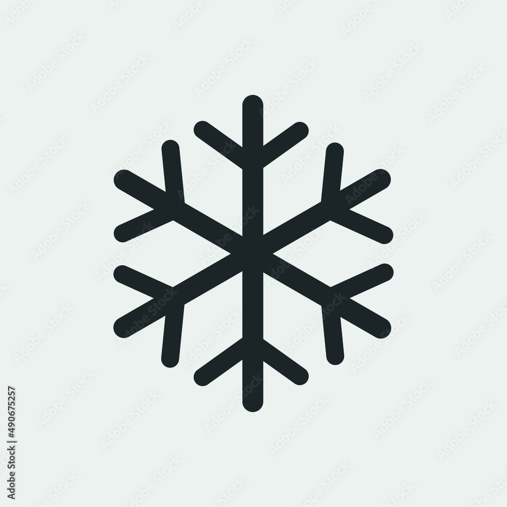 Winter snow vector icon illustration sign Winter snow vector icon illustration sign