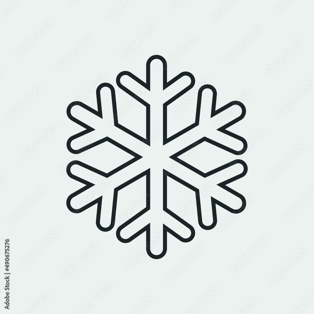 Winter snow vector icon illustration sign Winter snow vector icon illustration sign