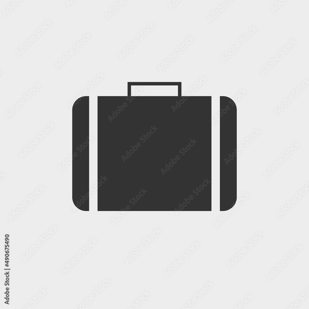 Briefcase vector icon illustration sign Briefcase vector icon illustration sign