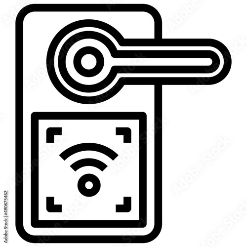SMART LOCK line icon,linear,outline,graphic,illustration