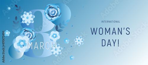Banner Vector Women's Day 8 march 
