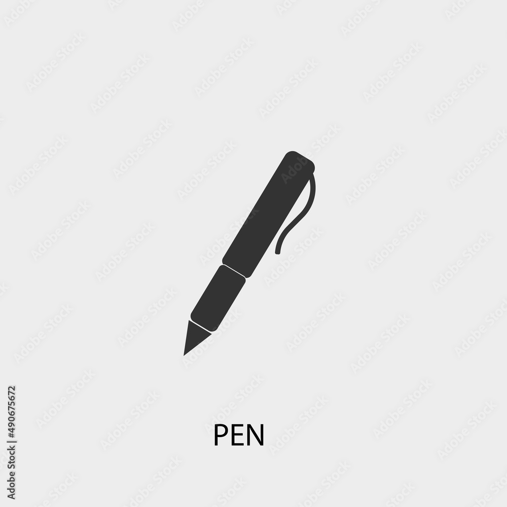 Pen vector icon illustration sign Pen vector icon illustration sign