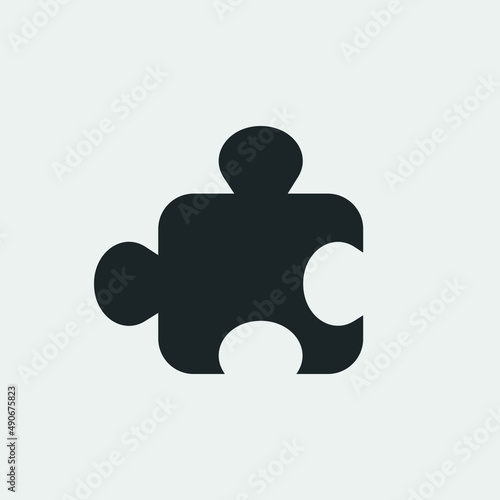 Puzzle vector icon illustration sign