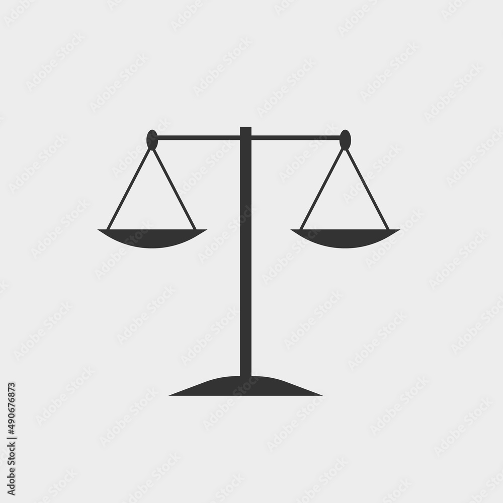 Scale vector icon illustration sign Scale vector icon illustration sign