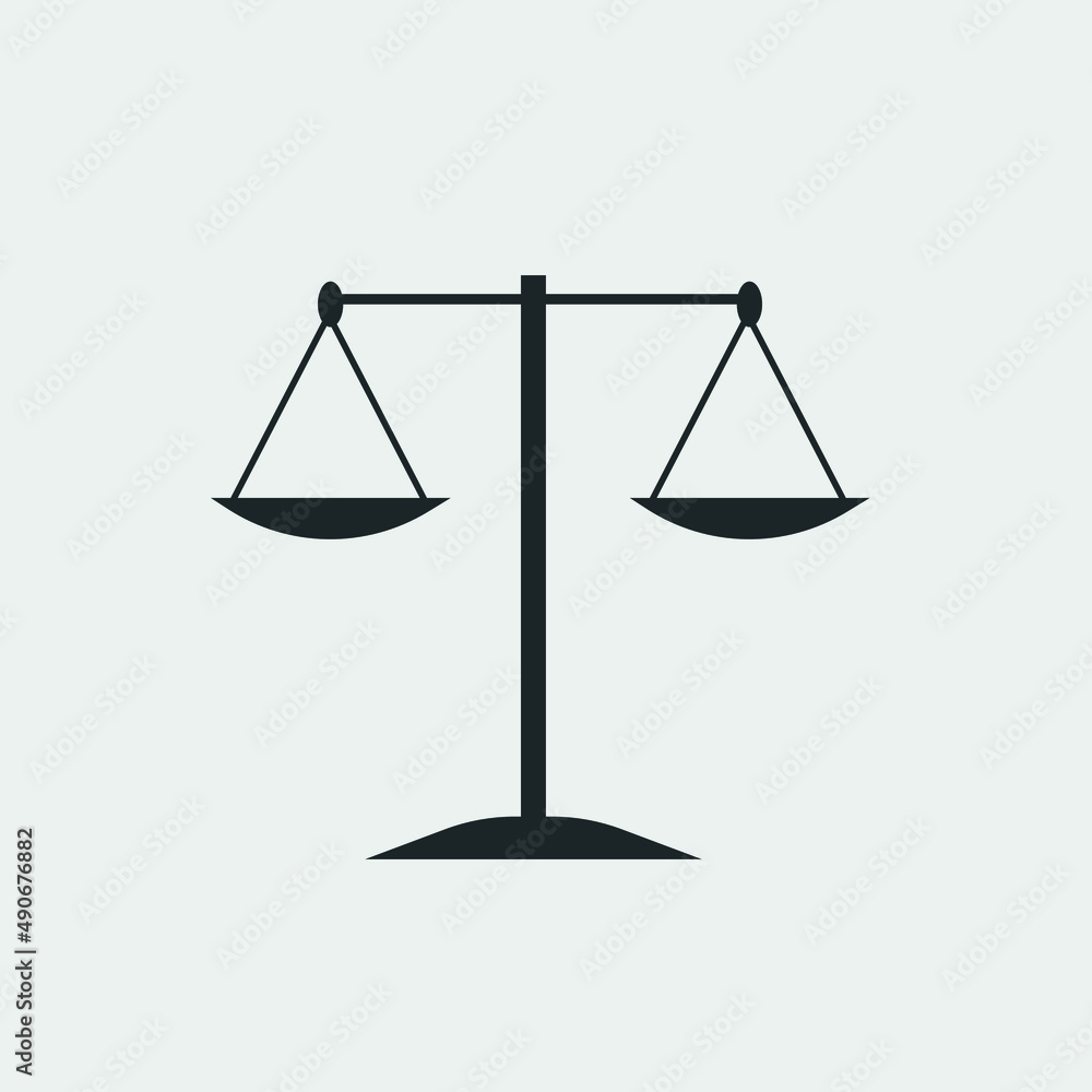 Scale vector icon illustration sign Scale vector icon illustration sign