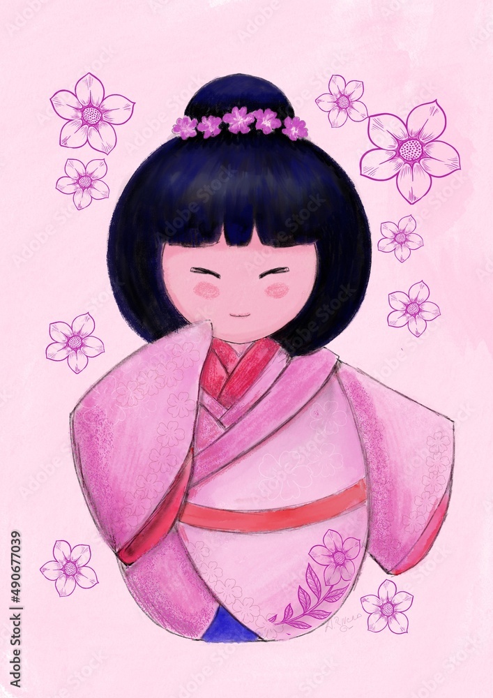 Kokeshi, muñeca kokeshi, japon, japonesa, ilustracion, ilustración kokeshi, dibujo kokeshi Kokeshi, muñeca kokeshi, japon, japonesa, ilustracion, ilustración kokeshi, dibujo kokeshi