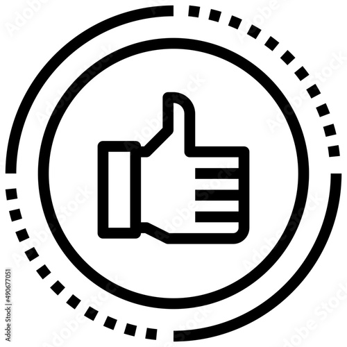 LIKE line icon,linear,,graphic,illustration