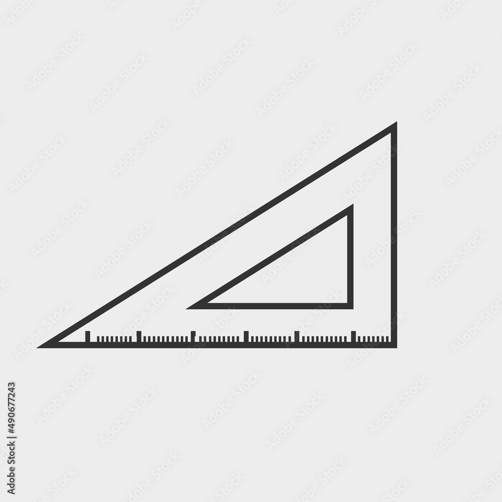Triangle vector icon illustration sign Triangle vector icon illustration sign