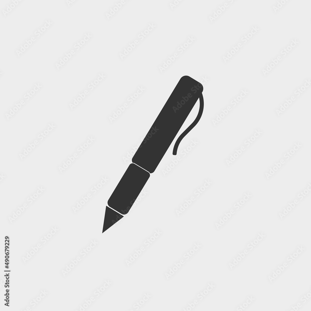 Pen vector icon illustration sign Pen vector icon illustration sign