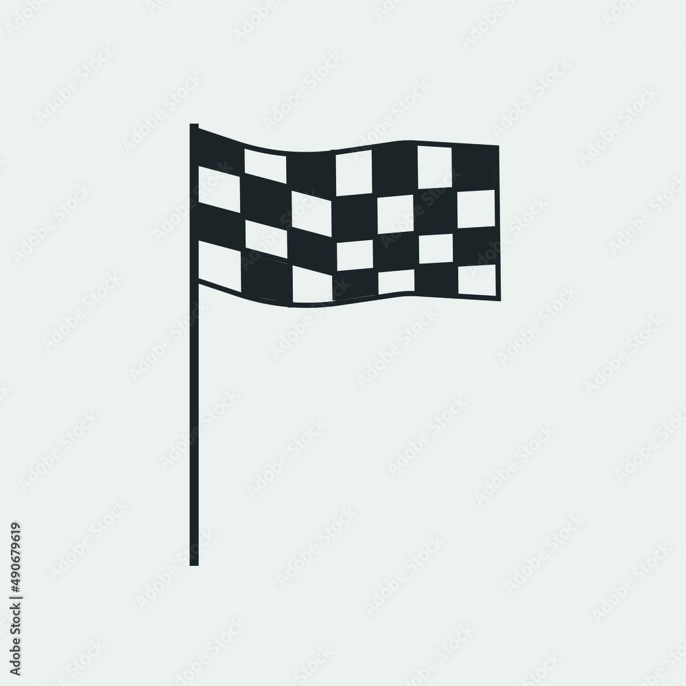Fototapeta premium Race vector icon illustration sign