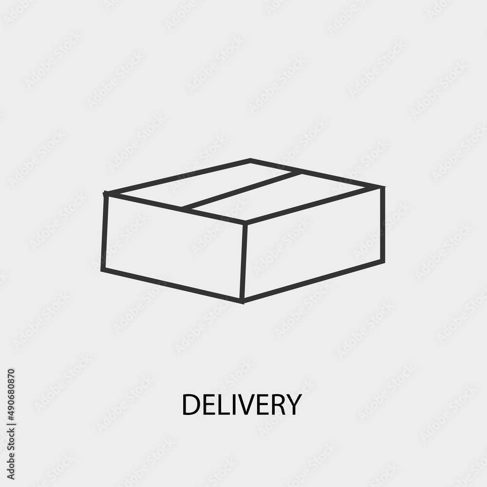 Delivery vector icon illustration sign Delivery vector icon illustration sign