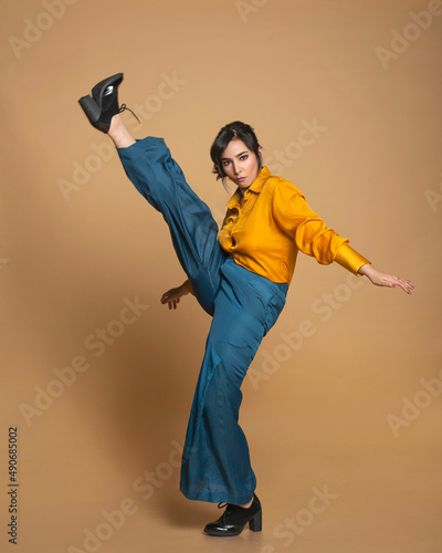 Fashion Model wearing casual Clothes