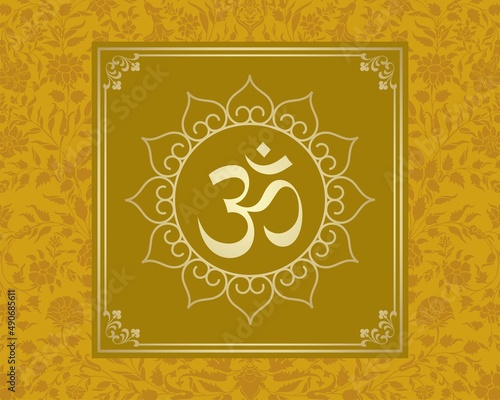 aum syllable , paisley design ,Hinduism , India	