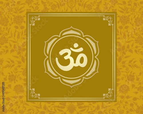 aum syllable , paisley design ,Hinduism , India	