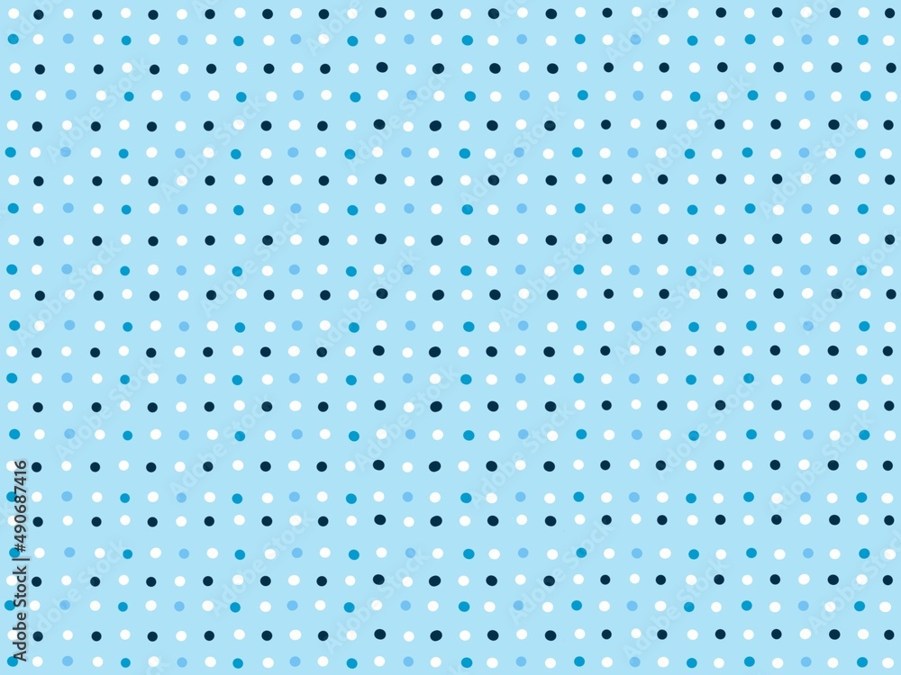Blue polka dot on light blue background. Blue polka dot on light blue background.