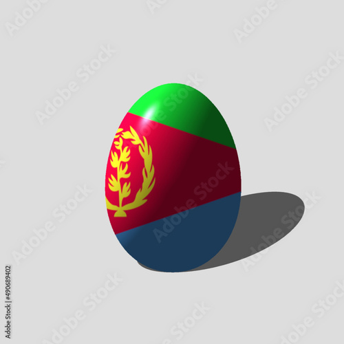 easter egg with a ribbon