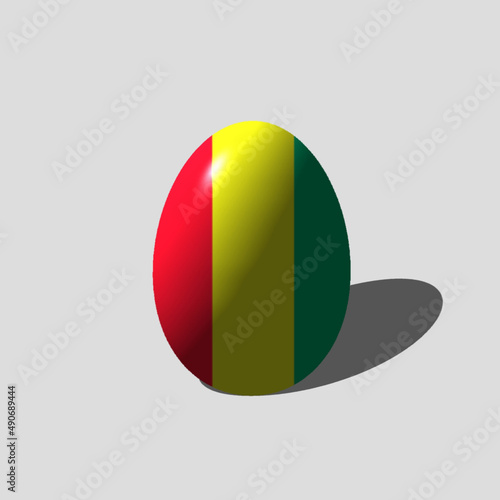 illustration of a ball with flag