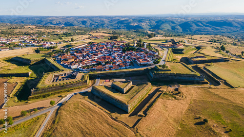 Drone view of Almeida in Portugal photo