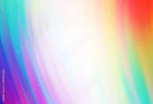 Light Multicolor vector blurred bright template.