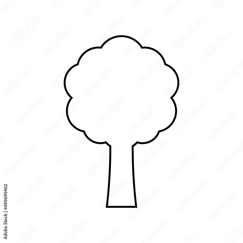 Tree icon in line style Tree icon in line style