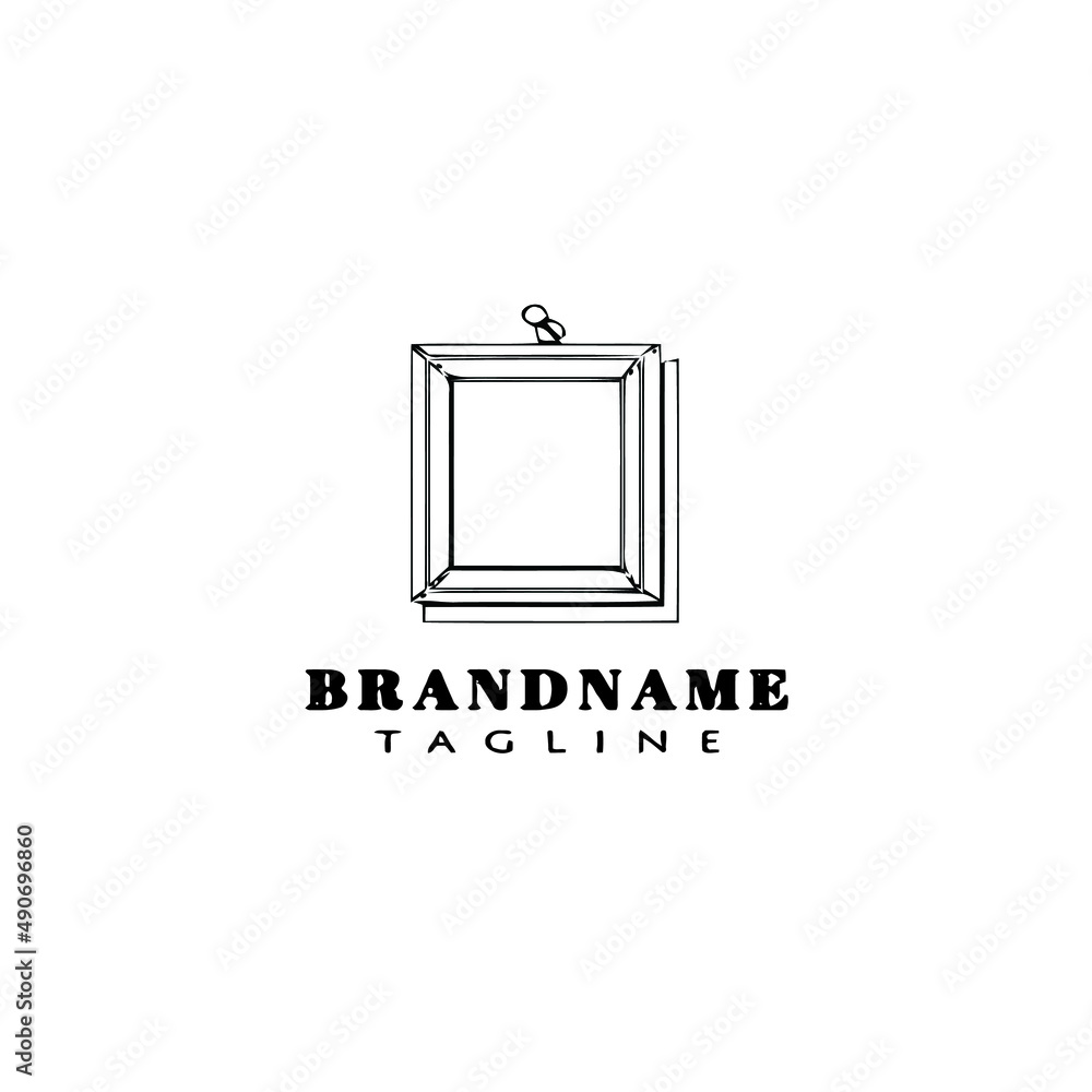 unique frame logo cartoon icon design template black isolated vector illustration unique frame logo cartoon icon design template black isolated vector illustration