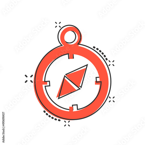 Compass icon in comic style. Navigation equipment cartoon vector illustration on white isolated background. Journey direction splash effect business concept. Free Download Compass icon in comic style. Navigation equipment cartoon vector illustration on white isolated background. Journey direction splash effect business concept. - GFXLoad