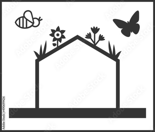 Icon House with a biodiversity roof