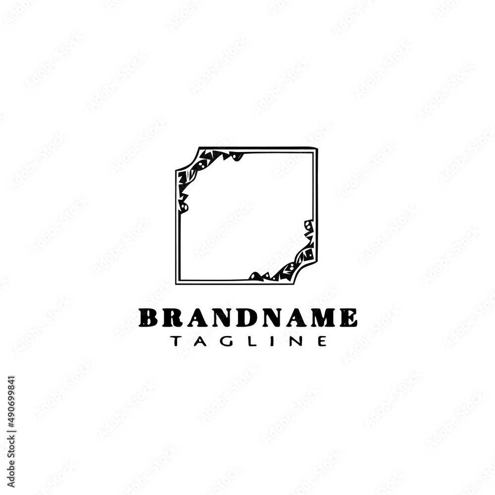 frame logo cartoon icon design template black isolated vector frame logo cartoon icon design template black isolated vector