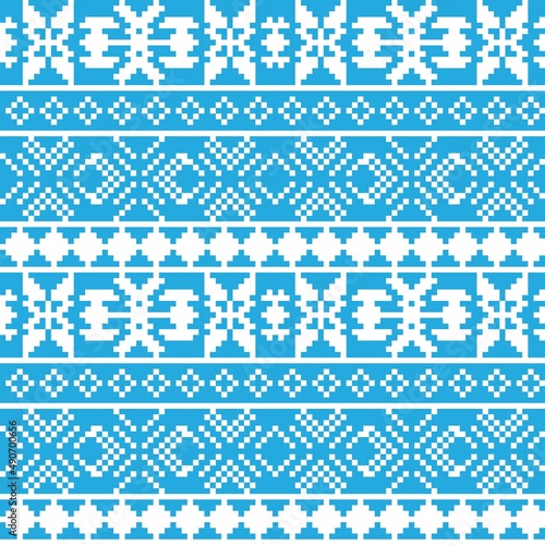 Christmas Fair Isle Seamless Pattern Design