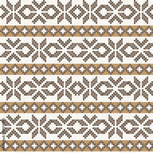 Christmas Fair Isle Seamless Pattern Design