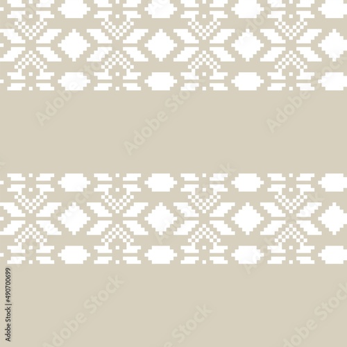 Christmas Fair Isle Seamless Pattern Design