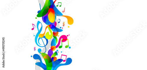 sfondo, musica, note musicali, colori