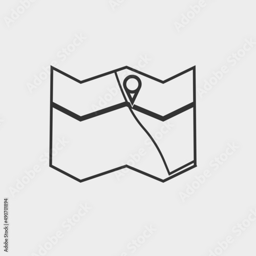 Navigation vector icon illustration sign