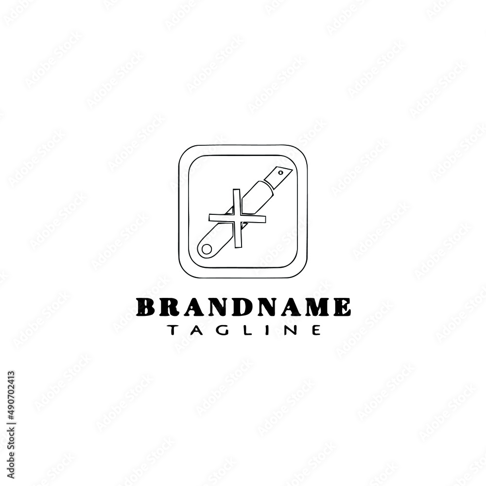 do not cut logo cartoon icon design template black vector do not cut logo cartoon icon design template black vector