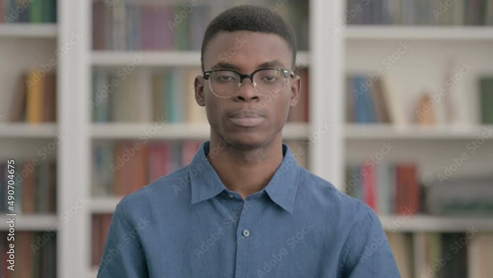Young African Man Showing Middle Finger Young African Man Showing Middle Finger